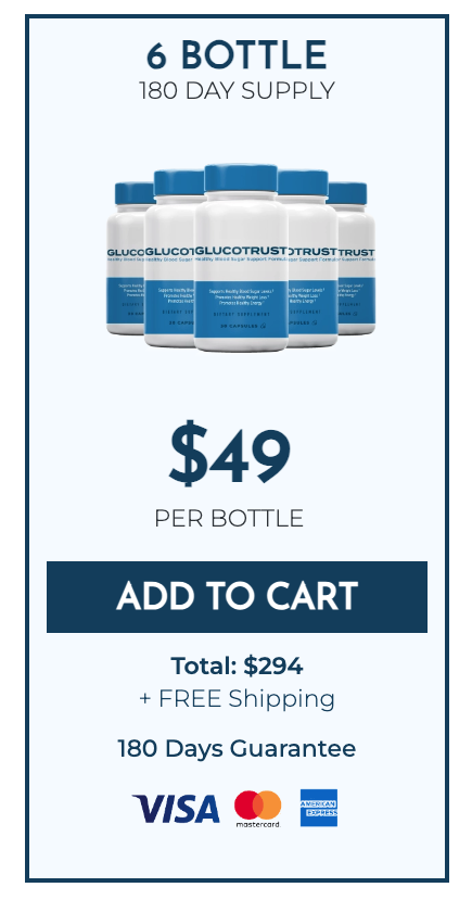 GlucoTrust Supplements - Five Bottles